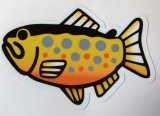 魚ステッカー　オショロコマ　小