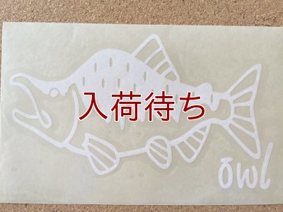 画像1: 転写ステッカー カラフトマス 小 (ホワイト)