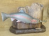 ニジマス　ウグイ追い