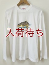 Tシャツ　アメマス跳ねブルー　長袖