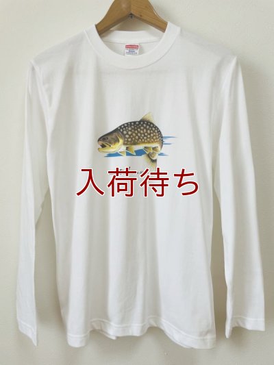 画像1: Tシャツ　アメマス跳ねブルー　長袖